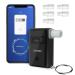 YOMA Breathalyzer Alcohol Tester with Digital LCD Screen Ultra-Portable Keyring Alcohol Tester for Personal Use(5 Mouthpieces) 5 Count (Pack of 1)