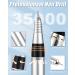 35000 RPM Electric Nail Drill File - Professional Adjustable Speed Manicure Pedicure Kit for Acrylic and Gel Nails - LCD Display - White - Buy Online on GoSupps.com
