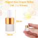 Yalbdopo 24Pcs 1Ml Frosted Glass Sample Dropper Bottles Empty Mini Bottles with Dropper Pipettes Golden Aluminum Alloy Cap Refillable Sample Container for Essential Oils Perfume Cosmetic Liquid Frosted Glass Golden Cap - Buy Online on GoSupps.com
