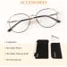 LINVO Women's Vintage Cat Eye Glasses - Classic Metal Frame Fake Glasses in Black & Gold | Prescription-Free International Shipping - Buy Online on GoSupps.com
