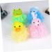 FRCOLOR 4pcs Bath Flower Sponges - Kids Loofah & Shower Puff for Fun Bathing & Cleaning - Buy Online on GoSupps.com