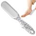 Foot Scrubber | 2 in 1 Foot Rasp for Cracked Heel Multi-Purpose Pedicure Tools Foot Scrubber for Dead Skin - Reduces Calluses Corns Transparent