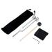 Dreld 128Hz Standard fork with silicone hammer pocket repair tool cleaning cloth Aluminum alloy chakra tuning fork for DNA repair healing sound therapy musical instrument (silver) 128 Hz