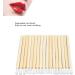 Bamboo Handle Lip Brush Portable Lipstick Applicator 100pcs Nylon Fiber Lip Brush - Buy Online on GoSupps.com