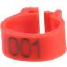 Yosoo Health Gear Pigeons Leg Bands Bird Leg Rings 100PCS 8MM 001-100 Numbered Plastic Letter Pigeons Bird Leg Bands Rings(red) - Buy Online on GoSupps.com