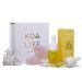 KOA LIFE Anti-Aging Set - Anti-Aging Facial Oil Deep Hydration Rosehip Oil Gua Sha Massage Stone Organic Ingredients Allergen Free - 0.5 Oz Anti-Aging Oil + Gua Sha