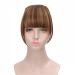 Bangs Hair Clip Clip in Bangs False Human Hair Extensions Bangs Hair Clip in Fringe Straight Flat Bangs with Temples for Women Curved Bangs Bangs Clip in Hair (Color : #10)