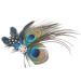 Charming Peacock Feather Hair Clip | Retro Party Accessory & Bridesmaid Gift | Stylish Hair Accessory (10-15 cm) - Buy Online on GoSupps.com