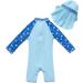 Bonverano Baby Boys Long-Sleeve Swimsuit with UPF 50+ Sun Protection - Sea Turtle Design | 12-18 Months - Buy Online on GoSupps.com