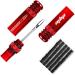 MBP Ultimate Cycling Tubeless Tire Repair Kit for MTB/Road/Gravel/Universal Tubeless Tires - Light Weight Alloy - All-in-ONE Tool - Includes Tire Plugs - Super Compact RED