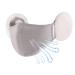 Firulab facial cover cotton |Cute face cover in a cloud shape with ear warmer made of rabbit fur slim winter face cover breathable ear warmer for outdoor travel gray