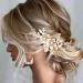 ISLHJDD Gold Wedding Hair Comb Wedding Hair Clip Pearl Hair Comb Wedding Hair Accessory Decorative Wedding Hair Comb Hair Accessories for Brides Girls - Buy Online on GoSupps.com