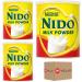 Nido Milk Powder Full Fat Whole Tea Coffee Whitener Dairy Drink Baking Cooking 400g Pack of 3 with Welari Thank You Card | (3pack) - Buy Online on GoSupps.com