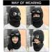 Winter Thermal Trapper Hat with Glasses - Windproof Ski Mask Cap in Black - Buy Online on GoSupps.com