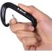 B-Mardi Lightweight Heavy Duty Locking Carabiner Clips - 12kN (2697 lbs) - Black+Orange - 4pcs - Buy Online on GoSupps.com