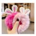 8-Piece Rabbit Ears Plush Hair Ties | Fluffy Elastic Hair Bands for Women & Girls | Perfect Christmas Hair Accessories - Buy Online on GoSupps.com