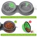 Foldable Travel Dog Bowls | Portable Silicone Food & Water Bowls for Dogs & Cats - Ideal for Medium to Large Pets - Buy Online on GoSupps.com