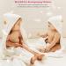 CIGREEN Organic Bamboo Baby Hooded Towel and Washcloth Set - Beige | Soft Bath Towel for Boys, Girls, Toddlers, and Newborns - Buy Online on GoSupps.com