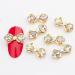 10pcs 3D Nail Art Crystal Rhinestone Bow Big Gems Charms for Nail Art Decoration Jewelry Sparkle Craft DIY Beads (#3026 10pcs)