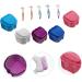 Healeeved 10-Piece False Toothbrush Storage Box - Travel-Friendly Denture & Prosthesis Cleaning Container - Buy Online on GoSupps.com