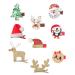FRCOLOR Baby Christmas children's hair clips Christmas Barrettes xmas party Santa Hairpins tiaras for s kids decor Headdress flash artificial leather headband baby Kids