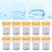 MINGZHE 10 Pack Manual Contact Lens Washer Portable Professional Soaking Case in Orange for Safe Eye Care - Buy Online on GoSupps.com