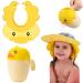 FUNUPUP Baby Shower Cap for Kids Adjustable Toddler Hair Washing Shield with Shampoo Rinse Cup Bathing Cap Baby Shower Visor Shampoo Cap(Duck Yellow)