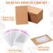 Anezus Earring Cards Set - 100 Pcs Earring Display Cards with Backs and Bags | Jewelry Display Kraft Color 3.5x2.4 Inches - Buy Online on GoSupps.com