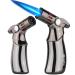 fashion Torch Lighter Refillable Butane Lighter with Cigar Punch Triple Jet Flame Windproof Cigar Lighters for Multipurpose Pocket Lighter Gift for Men 659