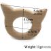 Wendysun 2pcs Cat Shape Natural Wood Teether Set for Baby Teething - DIY Pendant Toy - Buy Online on GoSupps.com