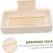 Anneome Soap Box House Draining Dish -mounted Soap Dishes Bathroom Decor Soap Holder for Shower Soap Stand Plastic Soap Dispenser Desk Topper Kitchen Double Layer White Drainer Rack Abs - Buy Online on GoSupps.com
