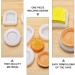 HOMSFOU 2pcs Cake Mold Muffin Molds Baking Tools Silicone Cookie Mold Cookie Cake Pan Muffin Liner Fondant Creative Baking Molds Baking Supplies Egg Tart Paper Cup Candy Candle Chocolate White 9X8X2.6CM - Buy Online on GoSupps.com