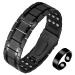 Jecanori 3X Ultra Strength Titanium Magnetic Bracelet for Men.Folding Buckle Men's Bracelet with 57 Magnets(3500 Gauss).Adjustable Magnetic Wristband Brazaletes with Free Removal Tool and Gift Box Titanium-black