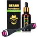 Phasz Growth Set for Men Beard Growth Bart Care Set Mann Bartwax Serum Oil & 0.25/0.5mm Dermaroller Set for Bart Conservation (1 piece of needle roller 0.25+0.5mm)