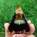 Moonstone Crystal Orgone Pyramid - Healing Energy Tower with Flower of Life Design - Buy Online on GoSupps.com