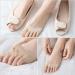 4 Pairs Women's Split Toe Socks - High Heels No Show Cushion Metatarsal Foot Pads - Anti-Slip Cotton Toe Socks - Buy Online on GoSupps.com