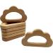 Natural Wood Cloud Teether Toys - DIY Teething Necklace Pendant Set - Buy Online on GoSupps.com