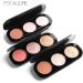 Highlighter Palette FOCALLURE 3 Colors Blusher Highlighter Palette Face Natural Contour Cheek Blush Complexion Highlight Brightening Palette Makeup Beauty Cosmetics1 - Buy Online on GoSupps.com