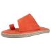 Women's Ring Toe Bunion Beach Flip Flops Summer Lightweight Walking Orthopedic Corrector Flat Sandals Stylish Breathable Non-Slip Foot Correction Slippers for Ladies 5.5 Orange