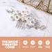 Housoutil Bridal Comb Wedding Hair Comb Hair Accessories for Girls Flower Hair Clip Wedding Ceremony Decorations Tiara White Pearl Bride Flower Head Color-preserving Copper Wire - Buy Online on GoSupps.com
