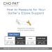 Cho-Pat Golfer s Elbow Support Strap | Adjustable Compression | Mayo Clinic Design | Forearm Support for Elbow Treatment & Muscle Strains - Medium - Buy Online on GoSupps.com