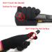 Lessmon Professional Heat Resistant Glove for Hair Styling - Curling Iron and Wand Heat Blocking - Left and Right Hand - Pink Edge Black - Buy Online on GoSupps.com