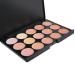 Phantomsky 15 Color Cream Concealer Palette - Professional Camouflage & Contouring Kit #2 for Daily Use - International Shipping Available - Buy Online on GoSupps.com