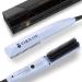 Vikicon beard glades for men 30s quickly heated Bart brush comb mini electrical beard smooth iron negative ions/anti-brewing/portable hot ridge styling device (blue)