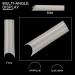 200PCS Long Square C Curve Natural Acrylic Nail Tips with Case - Ideal for Nail Salons and DIY Nail Art - Buy Online on GoSupps.com