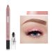 Eyeshadow Pencil Shimmer Cream Eyeshadow Stick Powder Metallic Shimmer Eyeshadow Pen Crayon Waterproof & Long Lasting Eyeliner Pen Create Sparkling Eye Makeup(Rose Gold)