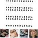 DOITOOL Silicone Lip Scrubber 100pcs Eye Shadow Stick Eyeshadow Stick Eyeshadow Makeup Accessories Double Sided Eye Patch Woman 7.5x0.5cm Black - Buy Online on GoSupps.com