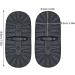 Durable Shoe Sole Repair - 2 Pairs Rubber Replacement for Sports & Leather Shoes (Black Heel - Buy Online on GoSupps.com