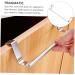 Alipis 3 Pcs Cabinet Door Hook Swivel Towel Rack Metal Over Cabinet Towel Bar Storage Rack Kitchen Shelf Silverx3pcs 36X5cmx3pcs - Buy Online on GoSupps.com