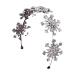 lerwliop Chic Crystal Crown For Temperament Fashion Jewellery Alloy Temperament Fashion Jewellery Crystal Crown